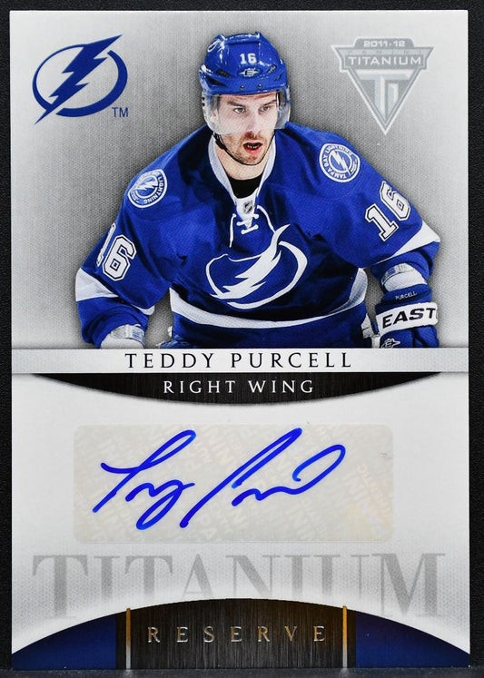 2011-12 Panini Titanium Reserve Autographs Teddy Purcell 46 Lightning Auto 8278