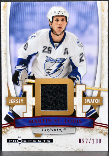 2007-08 Fleer Hot Prospects Jersey Red Martin St. Louis 56 /100 Jersey 1687