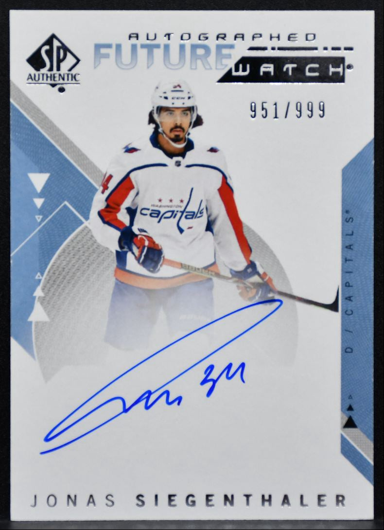 2018-19 SP Authentic Future Watch Auto Siegenthaler RC Auto 951/999 9748