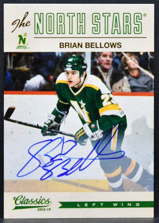 2012-13 Panini Classics Signatures Bellows 110 Minnesota North Stars Auto 0928