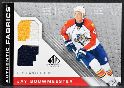 2007-08 SP Game Used Authentic Fabrics Jay Bouwmeester AF-JB Panthers 4343