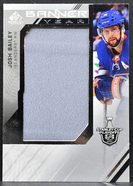 2021-22 SPGU 2021 NHL Stanley Cup Playoffs Banner Year Relics Bailey Jersey 3895