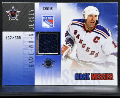 2002-03 Pacific Vanguard Jersey Mark Messier 30 Rangers /500 Jersey 6775