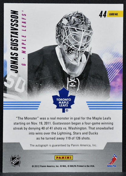 2011-12 Panini Titanium New Wave Autographs Jonas Gustavsson Auto 1599