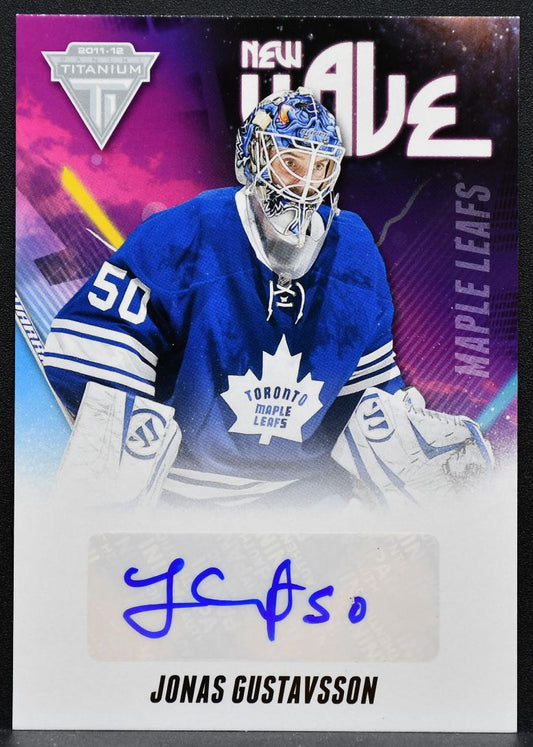 2011-12 Panini Titanium New Wave Autographs Jonas Gustavsson Auto 1599