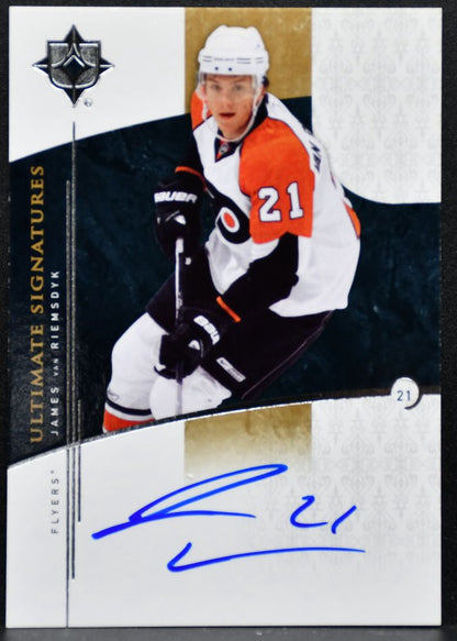 2009-10 UD Ultimate Collection Signatures James Van Riemsdyk Flyers Auto 3272