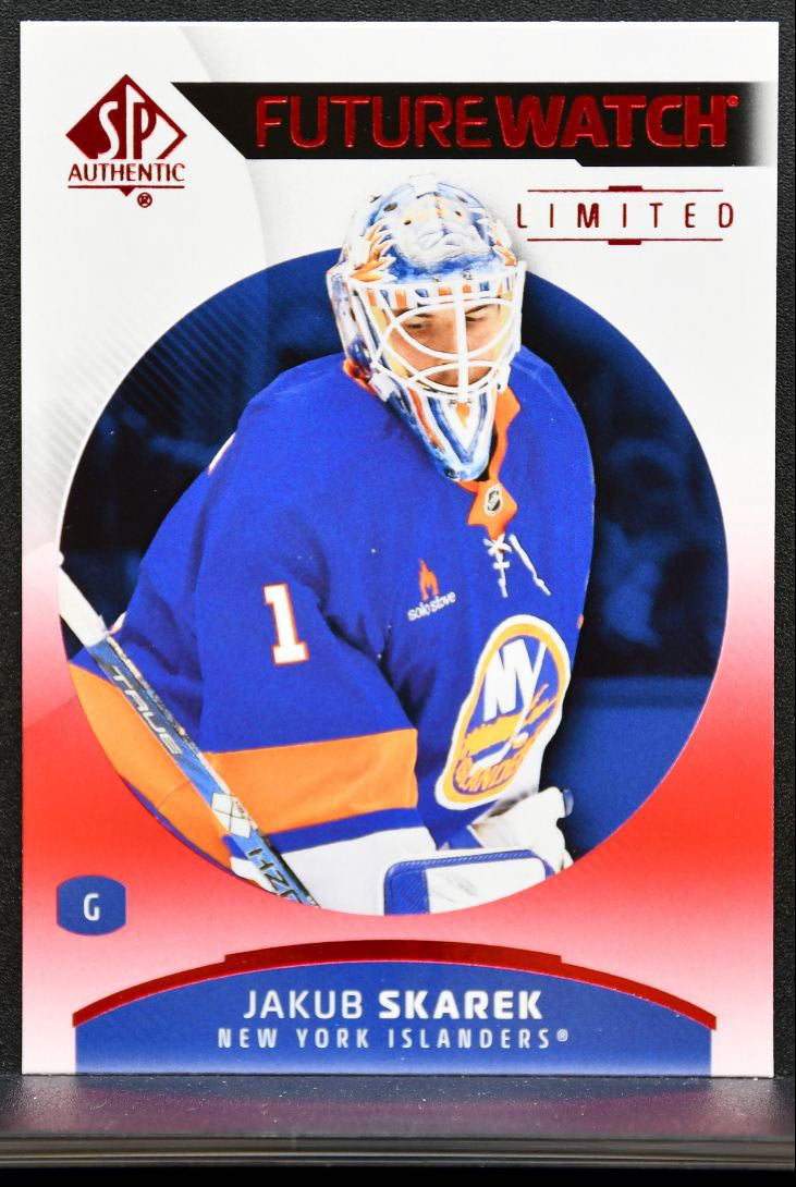 2025-26 SP Authentic Future Watch Limited Red Jakub Skarek 116 Islanders RC 8457