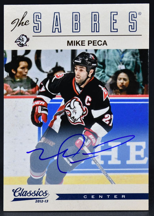2012-13 Panini Classics Signatures Michael Peca 177 Auto