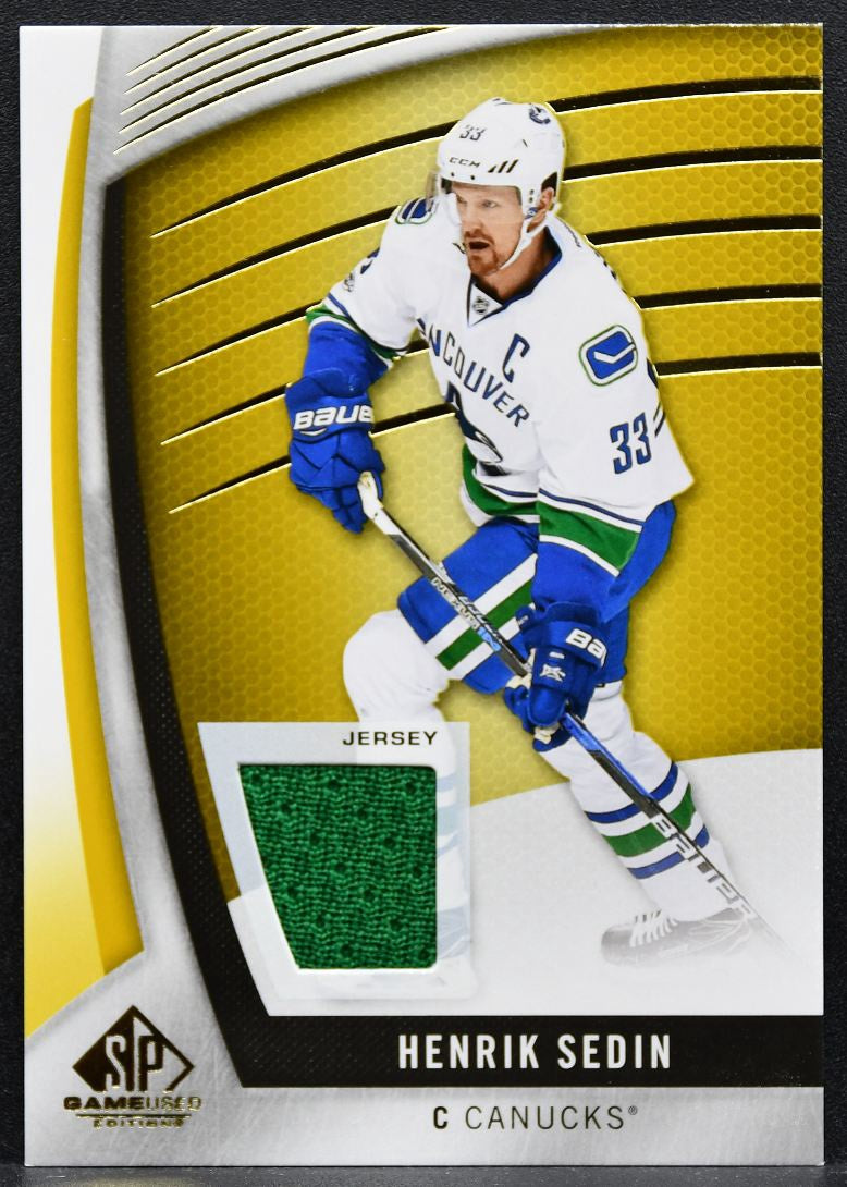 2017-18 SP Game Used Jersey Henrik Sedin 64 Vancouver Canucks Jersey 1870