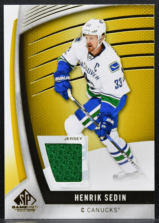 2017-18 SP Game Used Jersey Henrik Sedin 64 Vancouver Canucks Jersey 1870