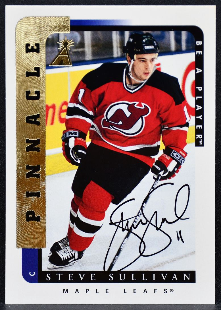1997-98 Pinnacle Be a Player Autographs Steve Sullivan 209 Maple Leafs Auto 7839