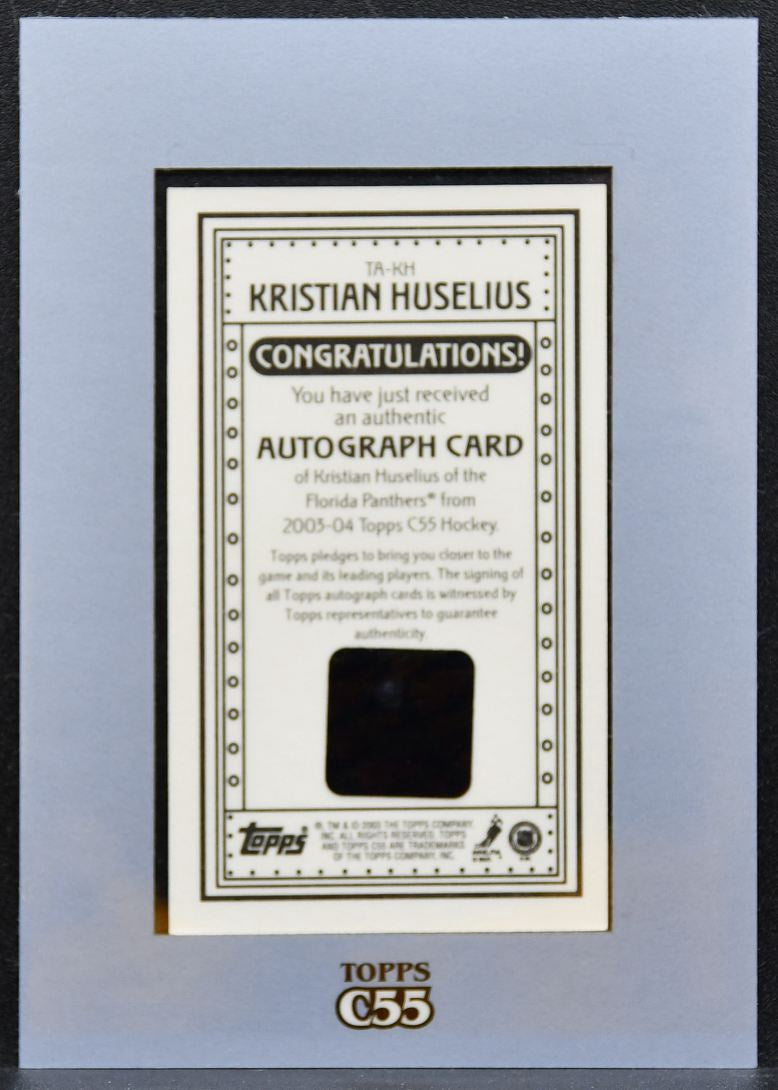 2003-04 Topps C55 Autographs Kristian Huselius TA-KH Florida Panthers Auto 0898