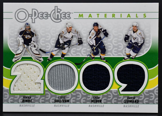 2009-10 OPC Materals Legwand/Rinne/Weber/Sullivan J-PREDS Jersey