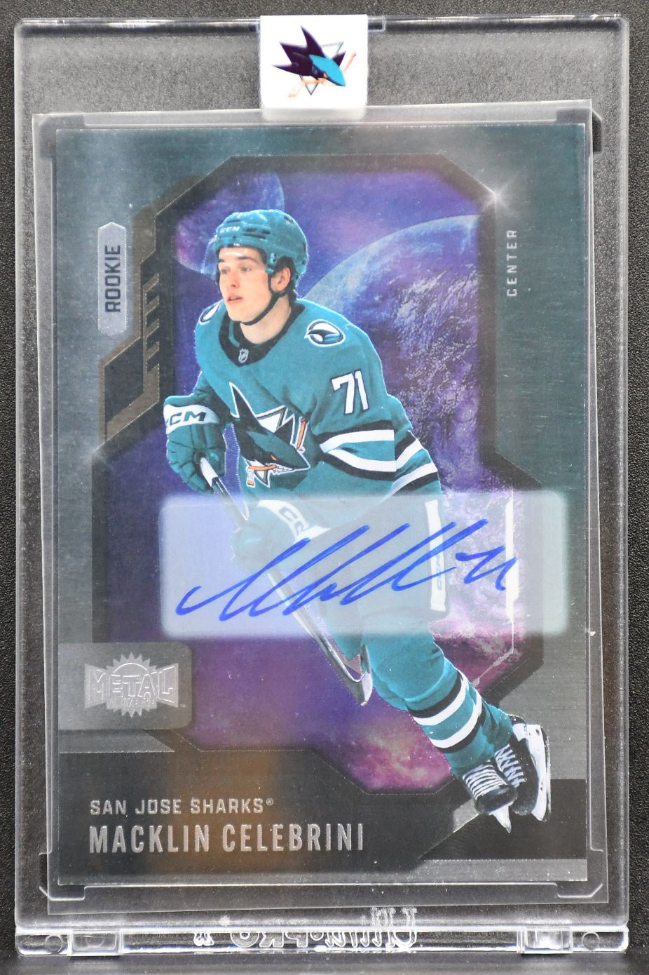 2024-25 SkyBox Metal Universe Rookie Base Autographs Celebrini RC Auto 1098
