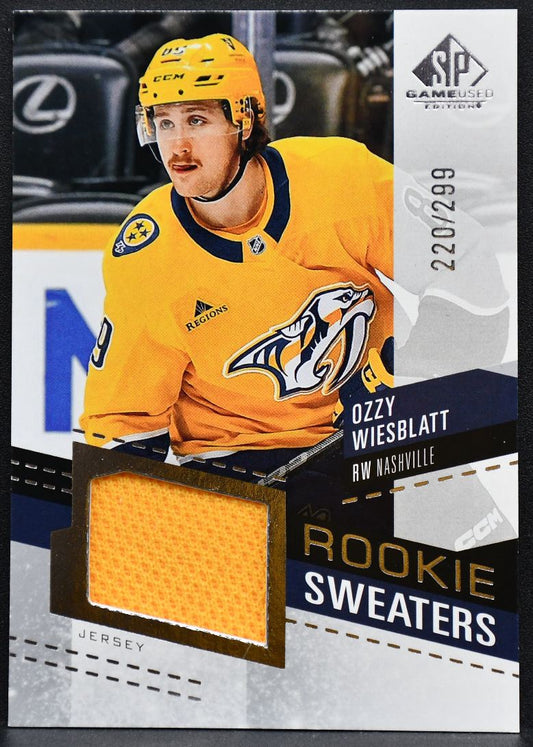 25-26 SP Game Used RC Sweaters Wiesblatt RS-OW Nashville Predators /299 Jersey 6720