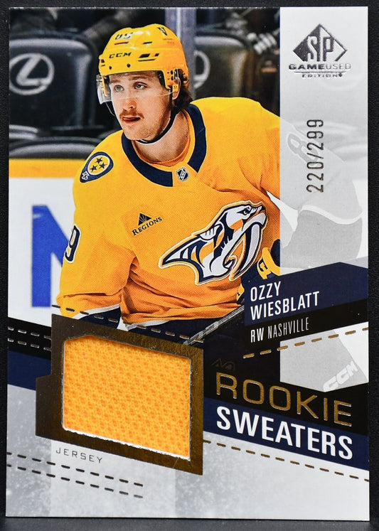 25-26 SP Game Used RC Sweaters Wiesblatt RS-OW Nashville Predators /299 Jersey 6720