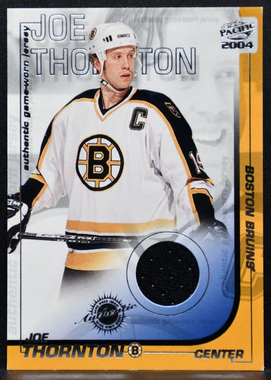 2003-04 Pacific Jersey Joe Thornton 5 Boston Bruins Jersey 8024