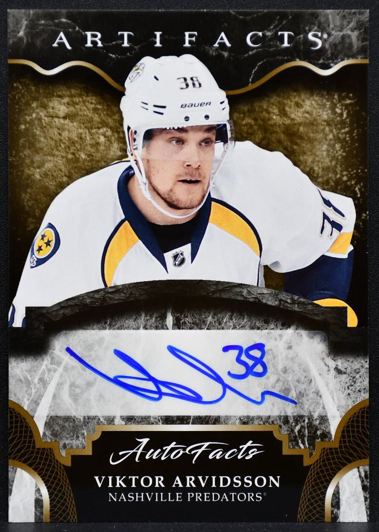 2017-18 Upper Deck Artifacts AutoFacts Viktor Arvidsson A-VA Predators Auto 7273