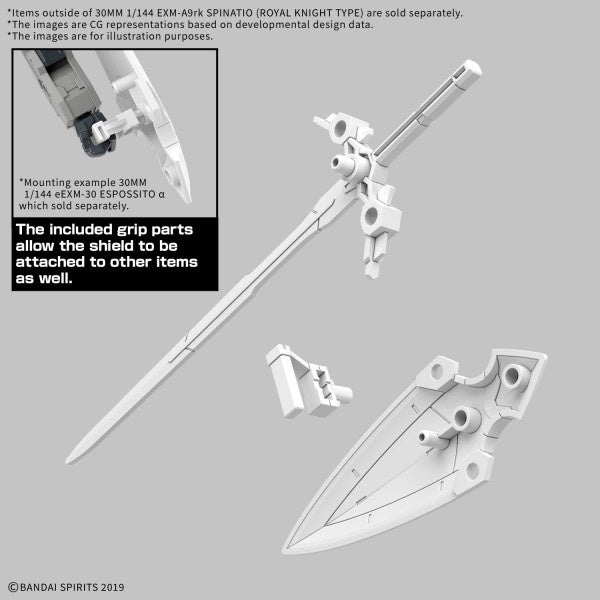 EXM-A9rk SPINATIO (ROYAL KNIGHT TYPE) 30MM 1/144 Bandai