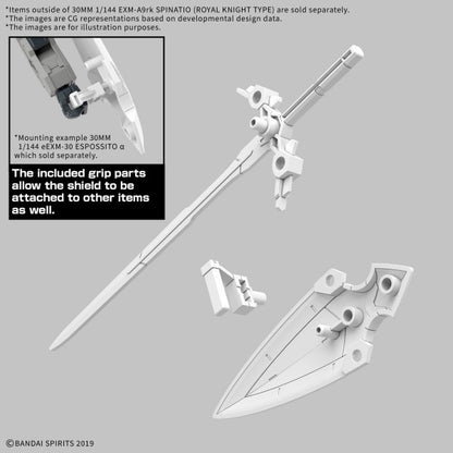 EXM-A9rk SPINATIO (ROYAL KNIGHT TYPE) 30MM 1/144 Bandai