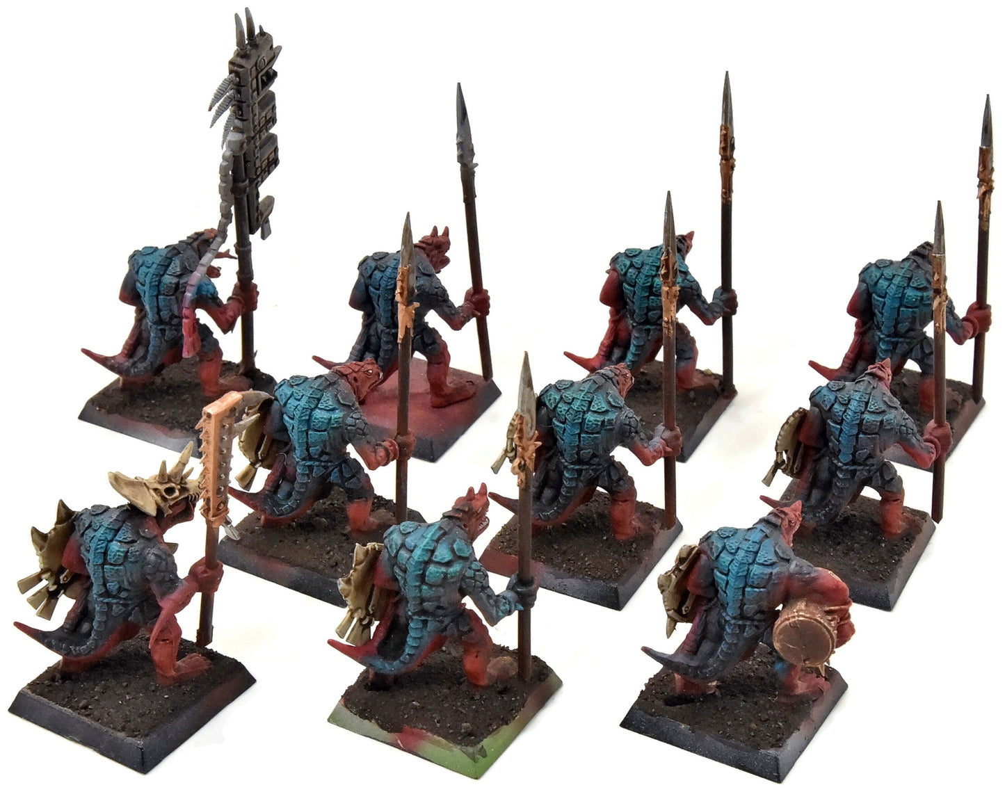 LIZARDMEN 10 Saurus Warriors #1 Warhammer Fantasy Classic
