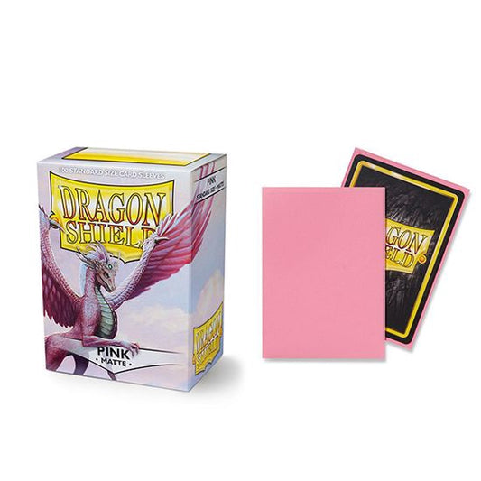 Dragon Shield Sleeves Matte Pink(100)