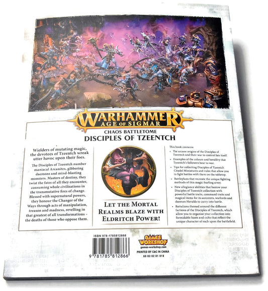 DISCIPLES OF TZEENTCH Battletome Used Good Condition Sigmar