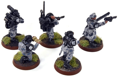 ASTRA MILITARIUM 5 Cadian Command Squad #2 WELL-PAINTED Warhammer 40K