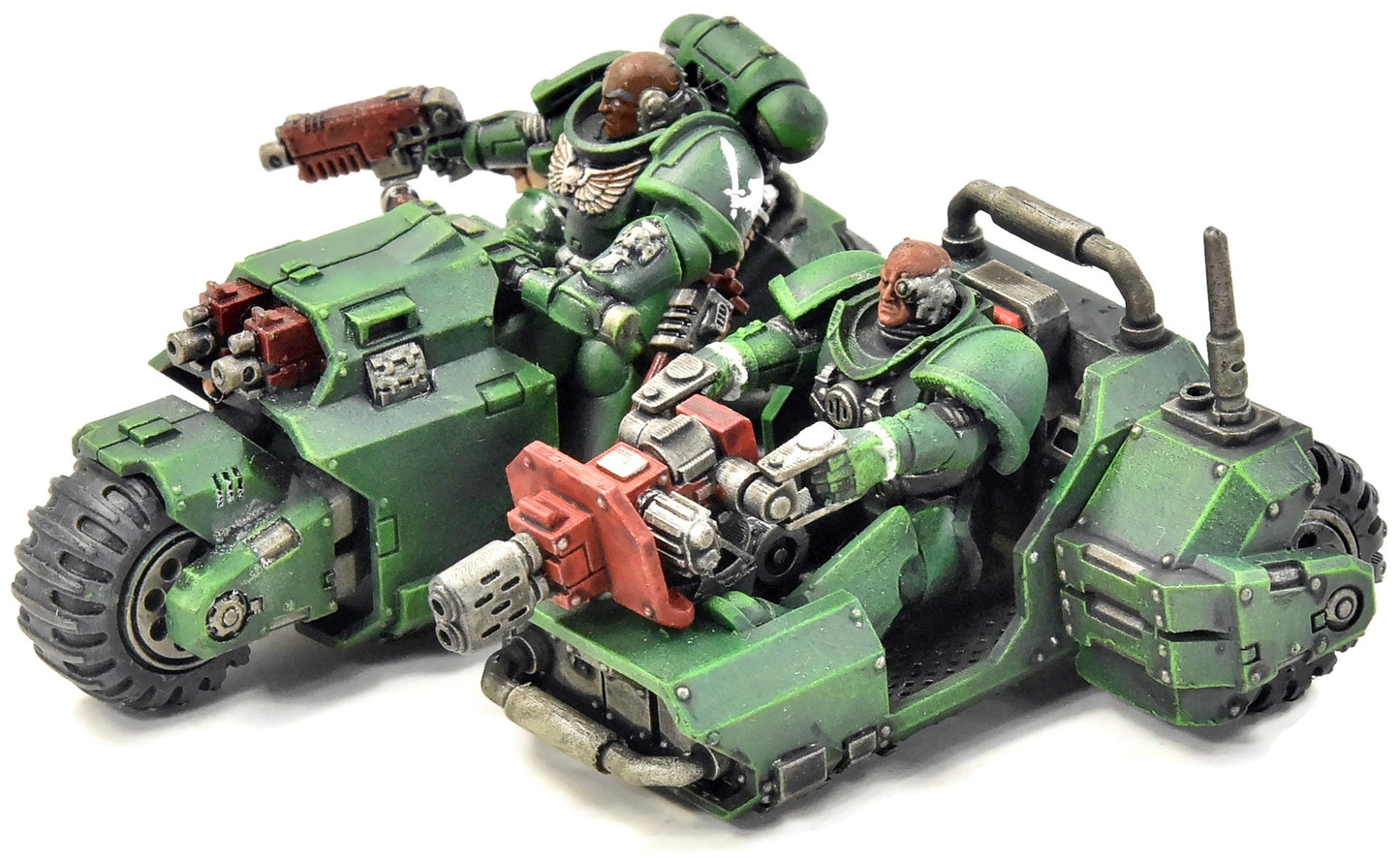 Moto d'attaque Dark Angels n° 5, peinture de qualité, Warhammer 40K
