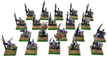 ORCS & GOBLINS 20 Night Goblin Spearmen #1 Warhammer Fantasy WELL PAINTED