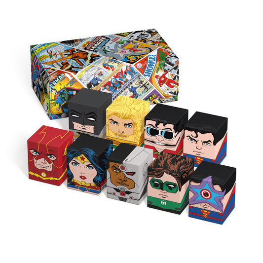 Squaroes DC Justice League WV1 Collectors Case Vintage Comics