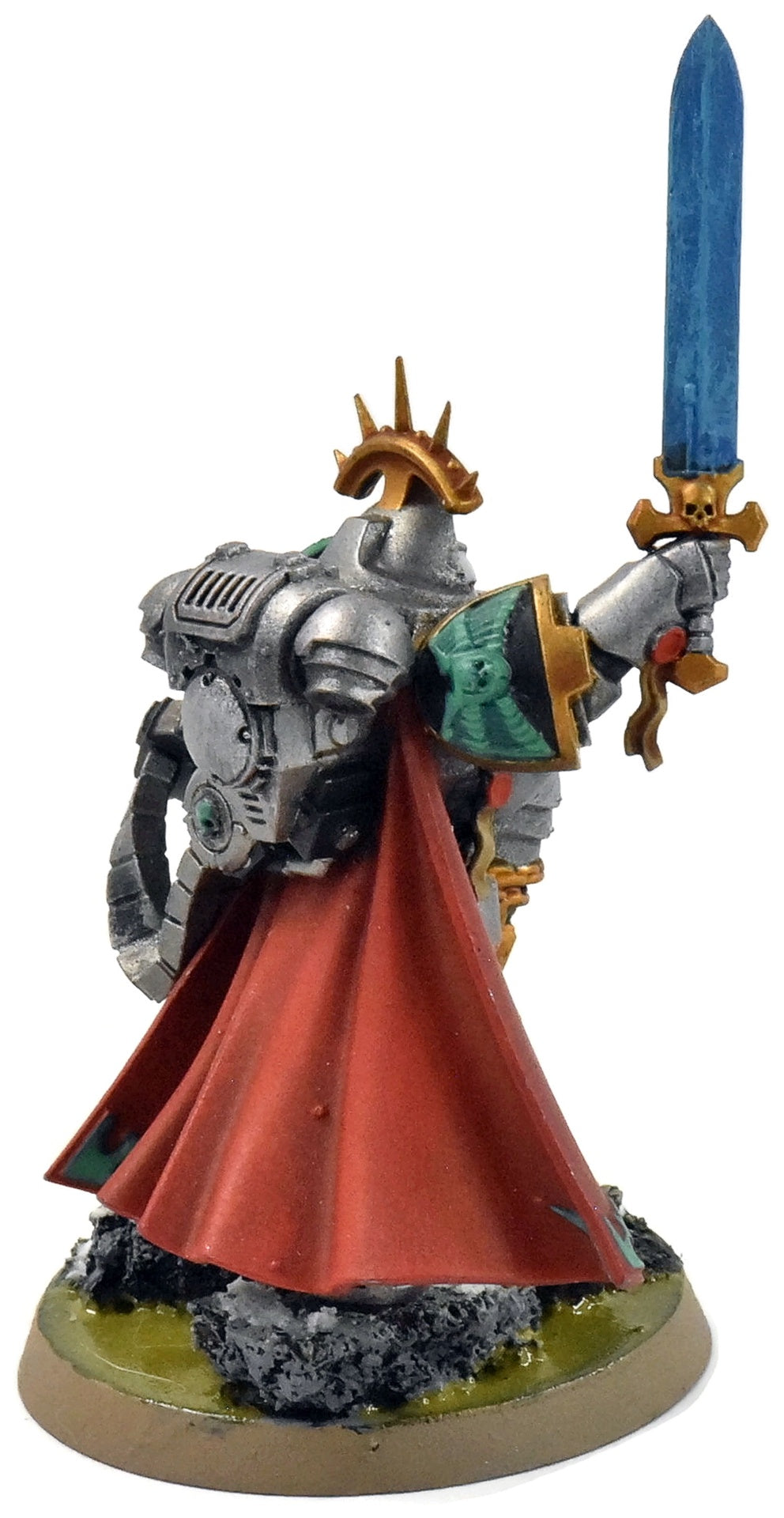 SPACE MARINES Captain in Gravis Armour #1 WELL PAINTED Warhammer 40K 7286