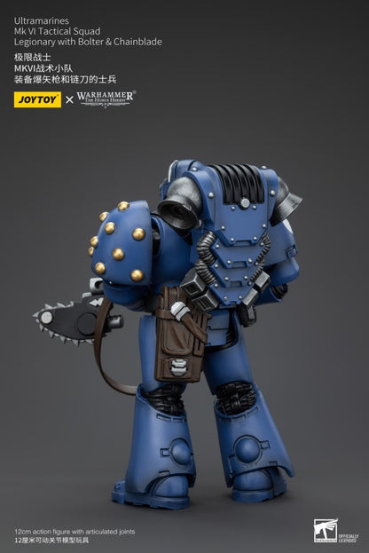 MK VI Tactical Squad Legionary with Bolter& Chainblade Ultramarines Joy Toy