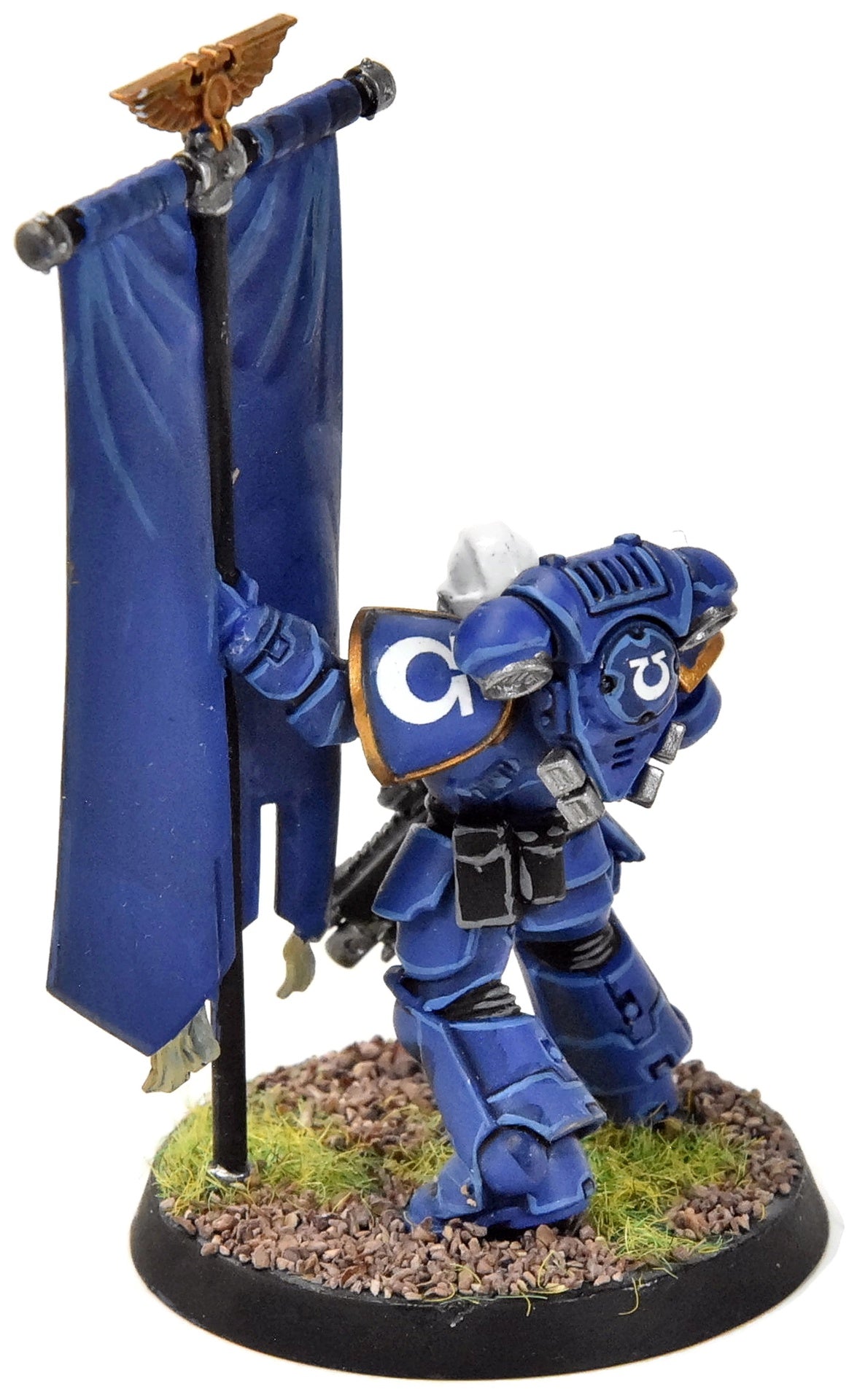 SPACE MARINES Primaris Ancient #1 WELL PAINTED 40K Ultramarines