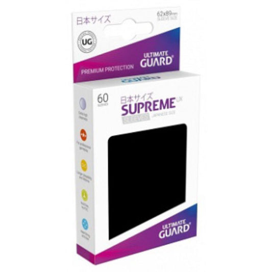 Ultimate Guard Sleeves Supreme Ux Small Black 60Ct
