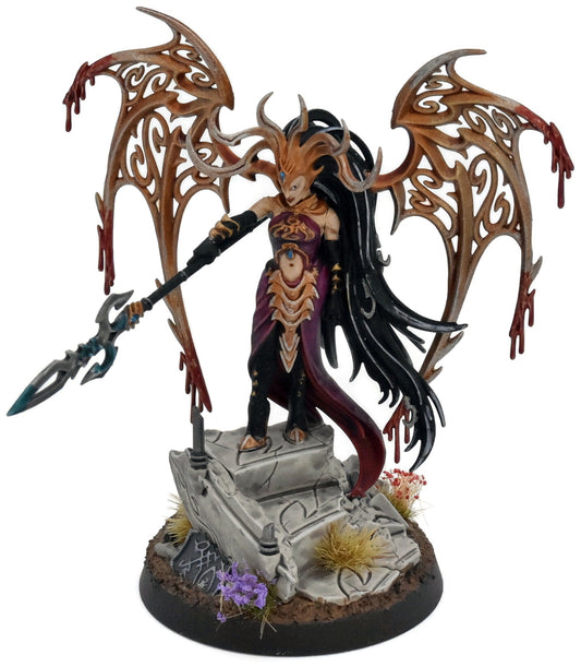 DAUGHTERS OF KHAINE Morathi Shadow Queen #2 WELL PAINTED Warhammer Sigmar