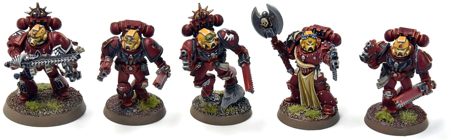BLOOD ANGELS 5 Sternguard Veterans #4 With Metal Bits PRO PAINTED Warhammer 40K