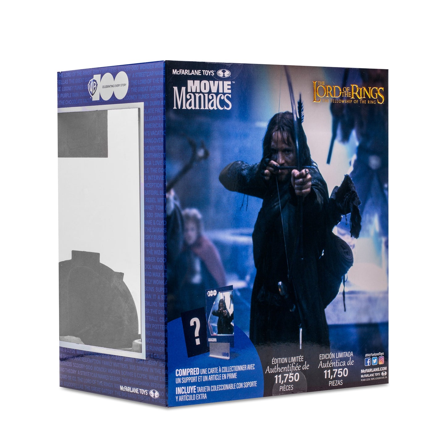 Mcfarlane Movie Maniacs Lord Of The Ring Aragorn 6inches Figure