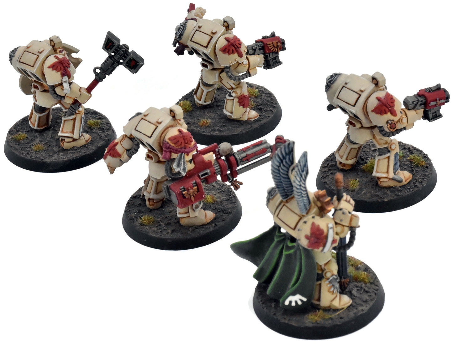 DARK ANGELS 5 Terminators Deathwing #2 BIEN PEINTS Warhammer 40K