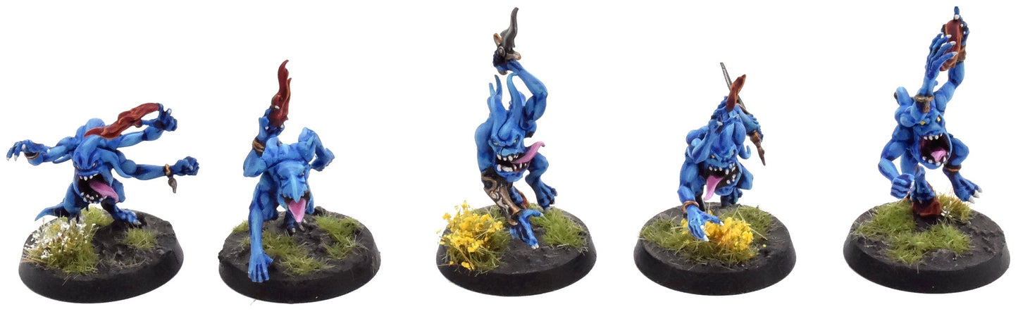DISCIPLES OF TZEENTCH 10 Blue Horrors #1 PRO PAINTED Warhammer Sigmar