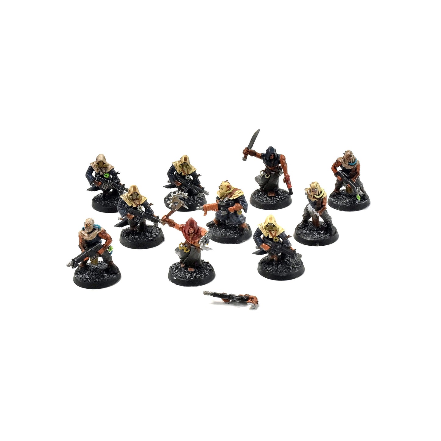 CHAOS SPACE MARINES 10 Cultists #4 WELL PAINTED 40K