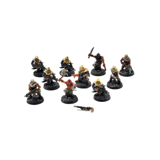 CHAOS SPACE MARINES 10 Cultists #4 WELL PAINTED 40K