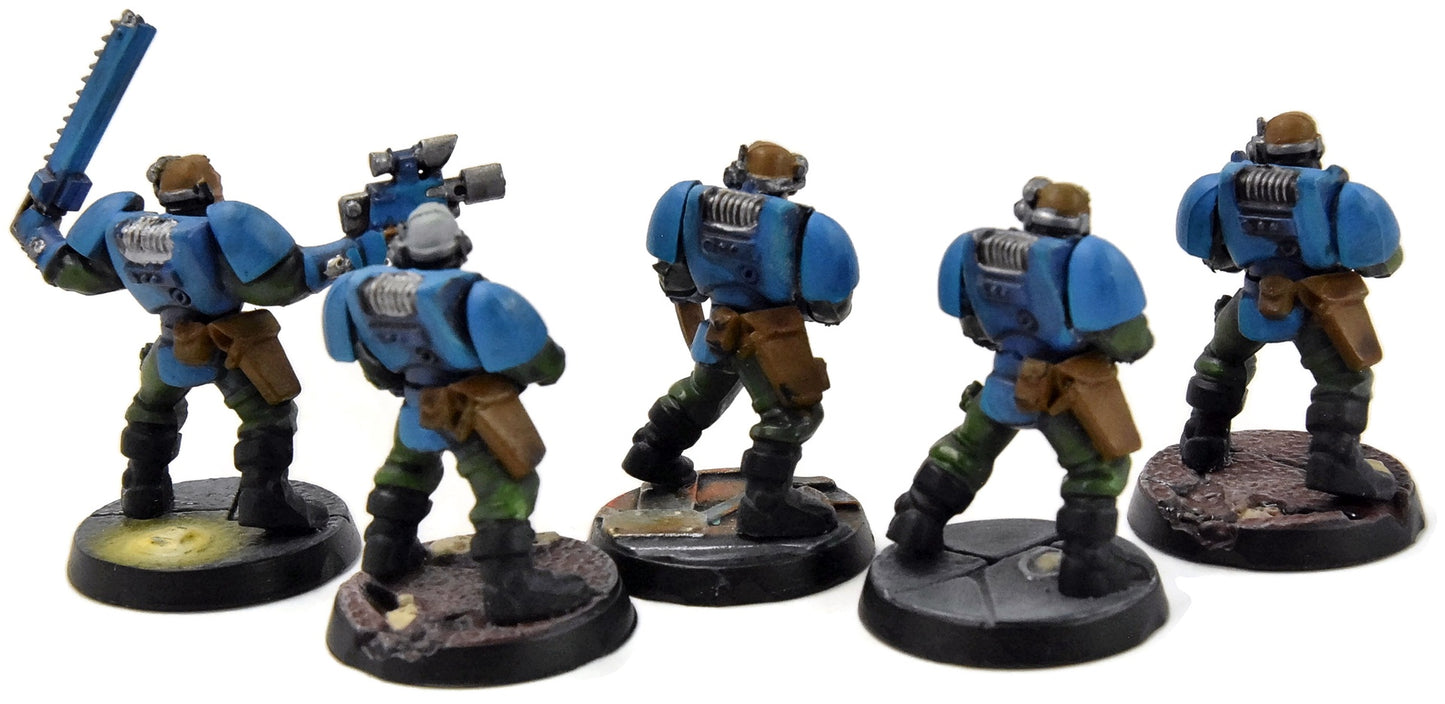 SPACE MARINES 5 Scout #3 WELL PAINTED Warhammer 40K