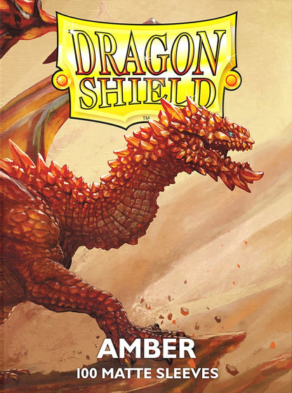 Dragon Shield Sleeves Matte Amber 100ct