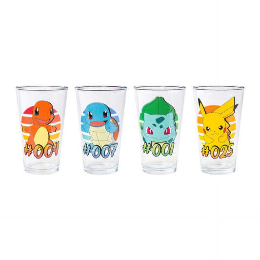 Pokémon 4pc Pint Glass Set