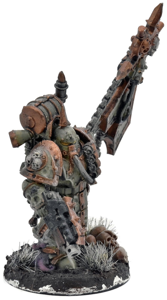 DEATH GUARD Plague Marine Icon Bearer #1 WELL PAINTED Warhammer 40K
