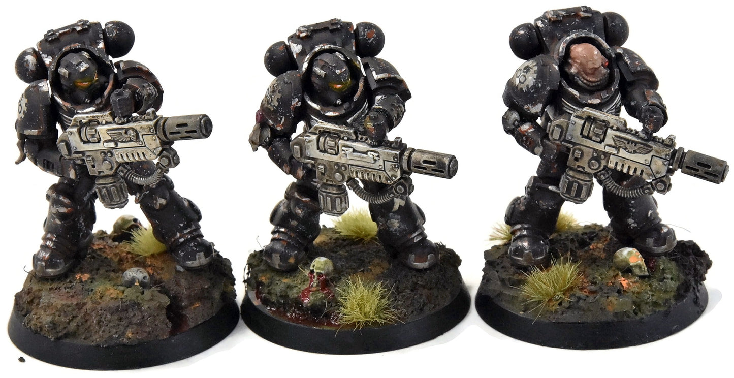 SPACE MARINES 3 Primaris Eradicators #1 PRO PAINTED Warhammer 40K iron hands
