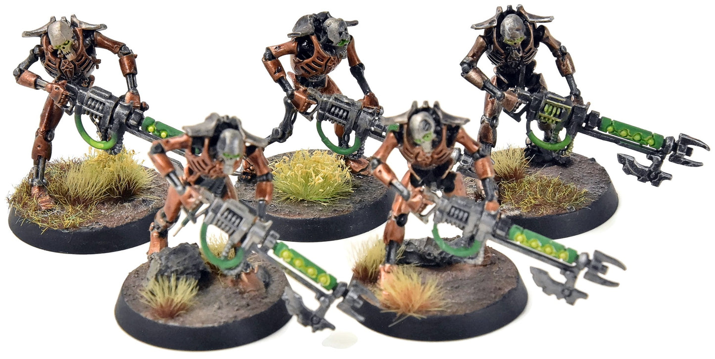 NECRONS 5 Warriors #8 WELL PAINTED Warhammer 40K