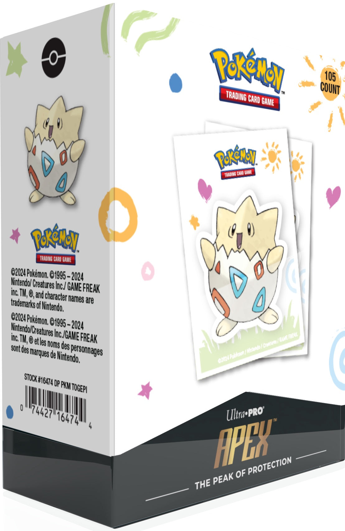 Ultra Pro D-pro Apex Pokemon Togepi 105ct