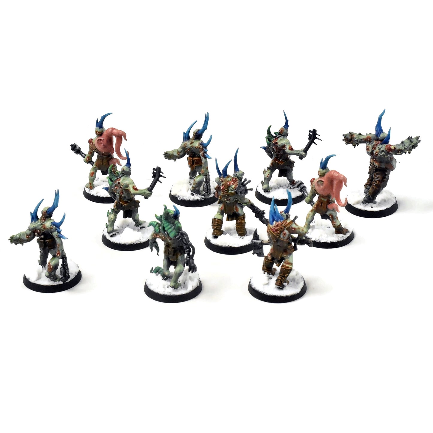 DEATH GUARD 10 Poxwalkers #2 PRO PAINTED 40K